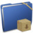 Blue Elastic Drop Box Icon
